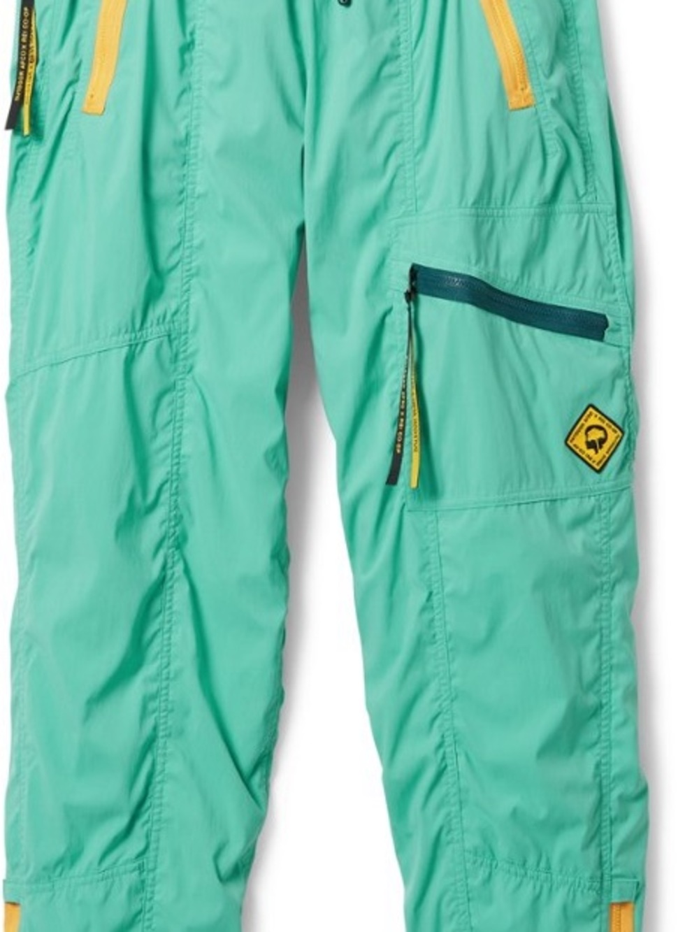 Outdoor Afro x REI Mint Green Hiking Ankle Pant with Yellow Accents